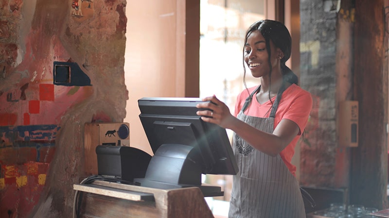Paperless Retail in a shop